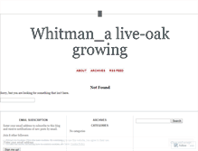 Tablet Screenshot of liveoakgrowing.wordpress.com