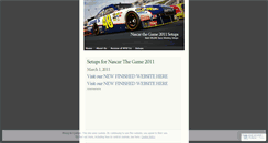 Desktop Screenshot of nascarthegamesetups.wordpress.com