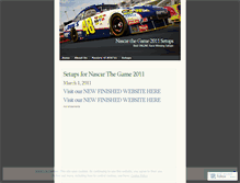 Tablet Screenshot of nascarthegamesetups.wordpress.com