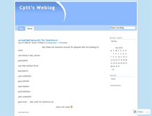 Tablet Screenshot of cptt.wordpress.com