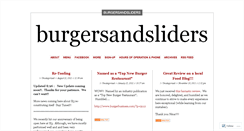 Desktop Screenshot of burgersandsliders.wordpress.com