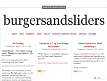 Tablet Screenshot of burgersandsliders.wordpress.com