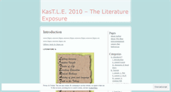 Desktop Screenshot of kastle2010.wordpress.com