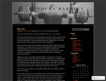 Tablet Screenshot of boondocksbarbell.wordpress.com