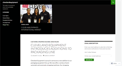 Desktop Screenshot of clevelandequipment.wordpress.com