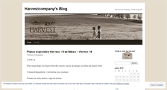 Desktop Screenshot of harvestcompany.wordpress.com