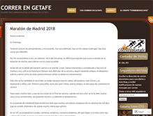 Tablet Screenshot of correrengetafe.wordpress.com