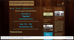 Desktop Screenshot of emmajeansgeneralstore.wordpress.com