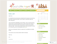 Tablet Screenshot of lucyslittleangels.wordpress.com