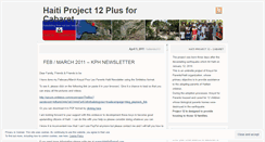 Desktop Screenshot of haitiproject12.wordpress.com