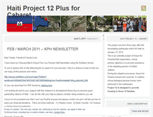 Tablet Screenshot of haitiproject12.wordpress.com