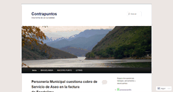 Desktop Screenshot of contrapuntos.wordpress.com