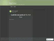 Tablet Screenshot of goingovertime.wordpress.com