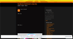 Desktop Screenshot of missnurulfary.wordpress.com