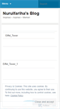 Mobile Screenshot of missnurulfary.wordpress.com