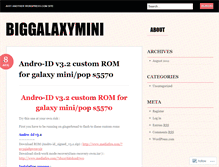 Tablet Screenshot of biggalaxymini.wordpress.com