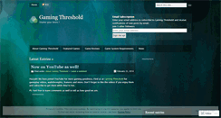 Desktop Screenshot of gamingthreshold.wordpress.com