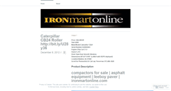 Desktop Screenshot of ironmartonlineblog.wordpress.com