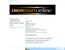 Tablet Screenshot of ironmartonlineblog.wordpress.com