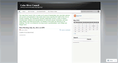 Desktop Screenshot of cedarrivercouncil.wordpress.com