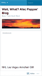Mobile Screenshot of alecpappas.wordpress.com