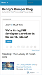 Mobile Screenshot of bennysbumperblog.wordpress.com