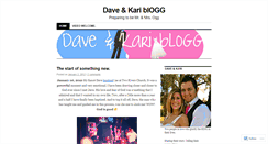 Desktop Screenshot of daveandkariblogg.wordpress.com