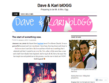 Tablet Screenshot of daveandkariblogg.wordpress.com