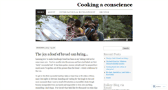 Desktop Screenshot of cookingaconscience.wordpress.com