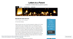 Desktop Screenshot of letterstoaparent.wordpress.com