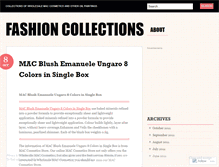 Tablet Screenshot of fashioncosmetic.wordpress.com