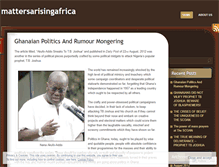 Tablet Screenshot of mattersarisingafrica.wordpress.com