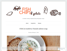 Tablet Screenshot of fishchipsandgelato.wordpress.com