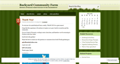 Desktop Screenshot of lwbackyardfarm.wordpress.com