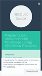 Mobile Screenshot of hbcujobsource.wordpress.com