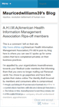 Mobile Screenshot of mauricedwilliams39.wordpress.com