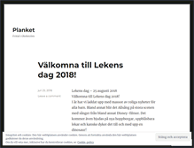 Tablet Screenshot of planket.wordpress.com