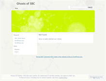 Tablet Screenshot of ghostsofsbc.wordpress.com