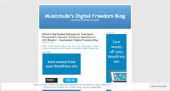 Desktop Screenshot of musicdude.wordpress.com