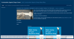 Desktop Screenshot of irishcommunitiesagainstdrug.wordpress.com