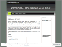 Tablet Screenshot of domaining101.wordpress.com