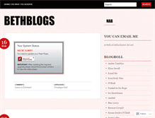 Tablet Screenshot of bethblogs.wordpress.com