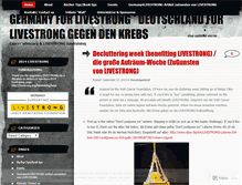 Tablet Screenshot of germany4livestrongdotcom.wordpress.com