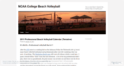 Desktop Screenshot of ncaacollegebeachvolleyball.wordpress.com