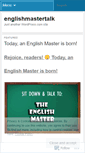 Mobile Screenshot of englishmastertalk.wordpress.com