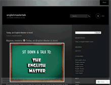 Tablet Screenshot of englishmastertalk.wordpress.com