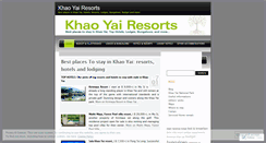 Desktop Screenshot of khaoyairesorts.wordpress.com