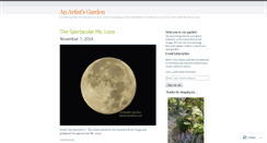 Desktop Screenshot of anartistsgarden.wordpress.com
