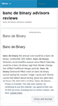 Mobile Screenshot of misc.bancdebinaryadvisorsreviews.wordpress.com