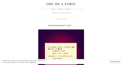 Desktop Screenshot of lifeonacurve.wordpress.com